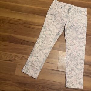 Vintage Cache Floral Detailed Feminine Pants Coquette Style Sz 8